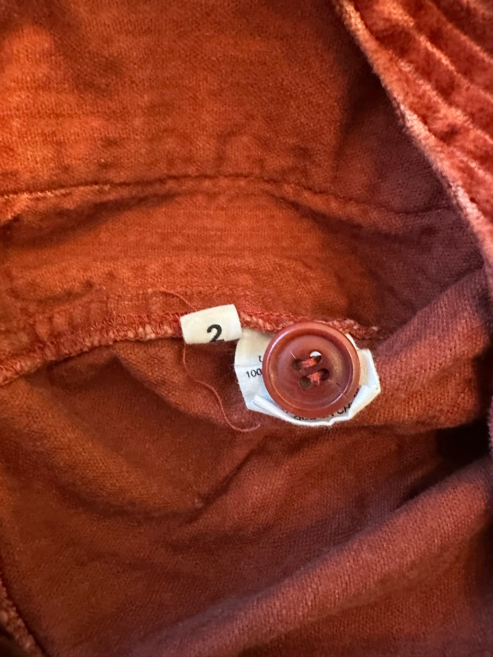 Ulla Johnson Rust Red Wide-Leg Corduroy Pants, like new, flattering fit - Picture 4 of 6